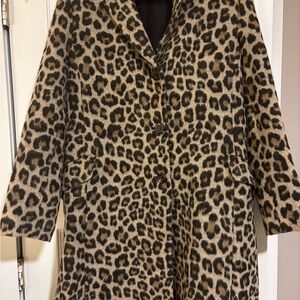 Ann Taylor Animal Print Coat